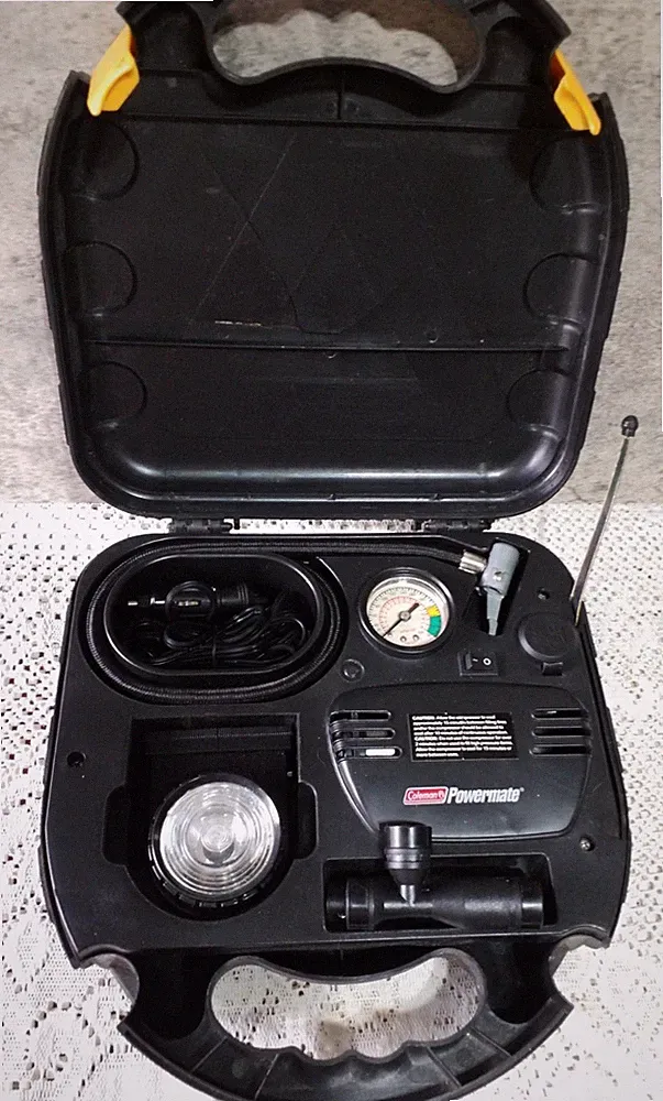 Coleman Powermate 12 Volt Portable Air Compressor Kit Tire Inflate Model PMC8320