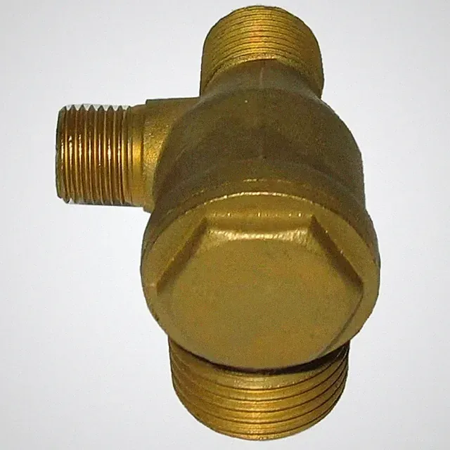 Powermate 1/2 in. 90 Degree Left Check Valve aluminum, copper or nylon tubing